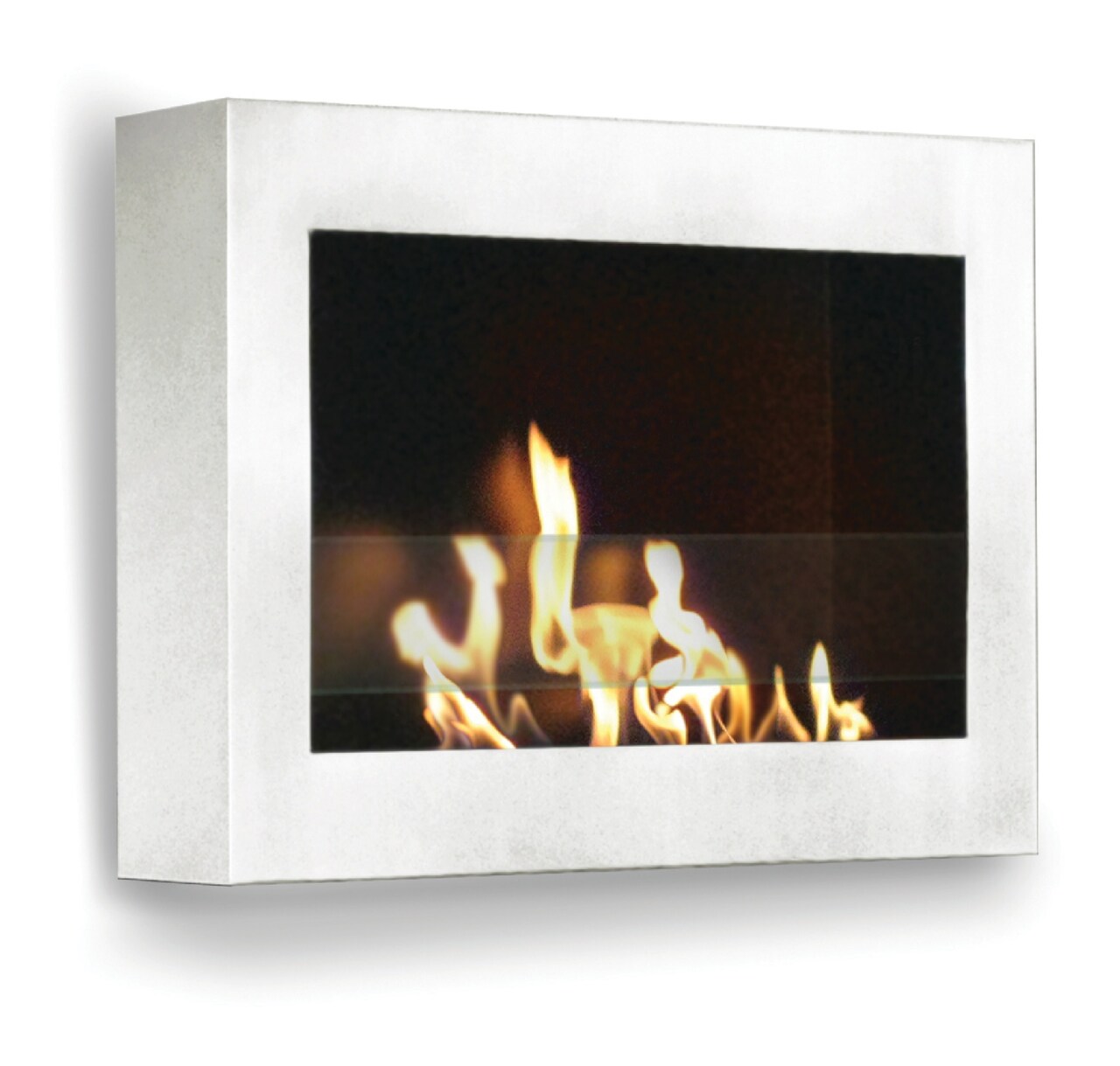 Luxury Fireplace Group Anywhere Fireplace Indoor Wall Mount Fireplace - SoHo (White-High Gloss) Model